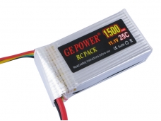 GE Power 1500mAh 11.1V 25C Lithium Polymer Battery